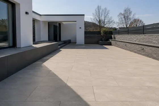 Gepflegte Außenanlage und Fassade nach Reinigung und Instandhaltung